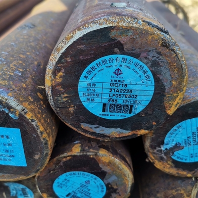 Gcr15 SUJ2 Bantalan Baja Bundar Batang Kekuatan Tinggi Hot Rolled 100cr6 SAE52100 Baja Bundar Bar