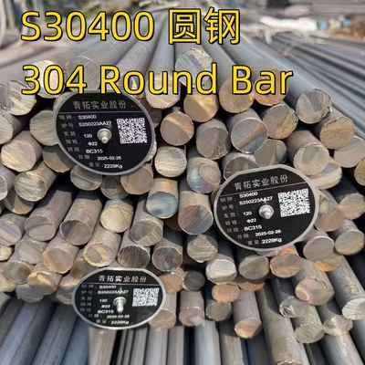 ASTM A276 Kelas 304 SS304 S30400 1.4301 Bar Bulat Cerah Dipolekan OD 150MM