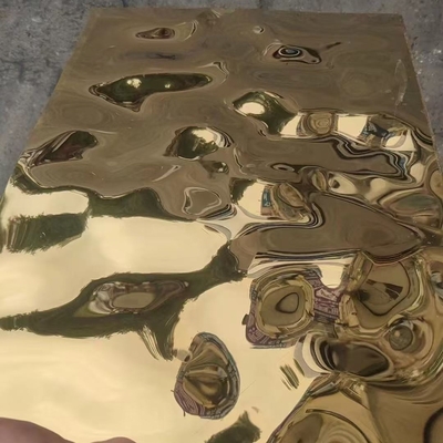 Polishing Finish Stamped Embossed Air Ripple Metal Sheet Plates Wave