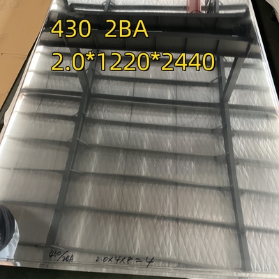 1.2mm 430 BA Dipoles Stainless Steel Sheet &amp; Plate Cold Rolled 430 SS Sheet