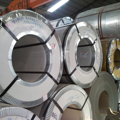 Grade 201 Koil baja tahan karat 1% Nikel Digulung Dingin 10-1250mm Lebar pita baja tahan karat