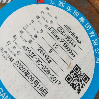 ASTM SAE4340 90mm Dia Alloy Round Rod SNCM439/40CrNiMoa Steel Forged Round Bar
