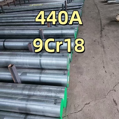 Batang Bulat Baja Tahan Karat 440A 9Cr18 yang Digulung Panas dan Ditempa SUS440A Batang 200-400mm
