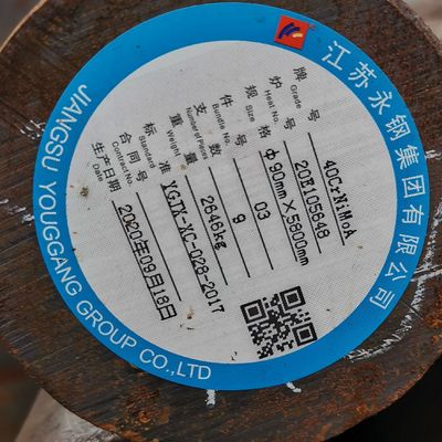 SAE4340 GB 40CrNiMoA En 10250-3 Putaran Baja Paduan