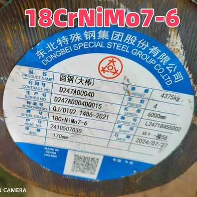 Batang Baja Paduan 18Crnimo7-6 Setara 1.6587 18NCD6 Gulungan Panas 105MM Anil Lunak