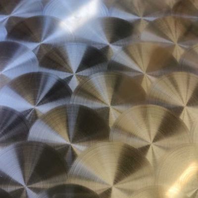 Grade 201 304 Dekorasi Interior Wall Cladding CD Dish Patterns 3D Laser Engraved Stainless Steel Sheet