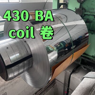 12X17/430/1.4016 AISI 430 Cold Rolled Stainless SteelCoil 0.4*1000mmLebar SUS430 Ba Permukaan