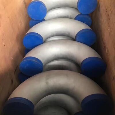 Radius Panjang Siku 45º di Avesta 254SMO 10 "Sch-40 BW S31254 Stainless Steel Eblow