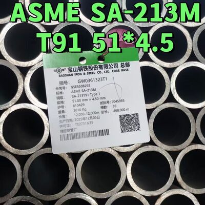Panas-Exchanger ASTM A213 T91 Seamless Boilers Alloy-PSteel Pipe Untuk Layanan Suhu Tinggi