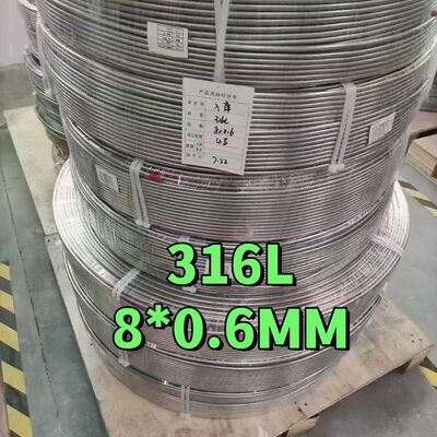 Cahaya Annealed Polished ASTM A269 316L Stainless Steel Seamless Coiled Tubing