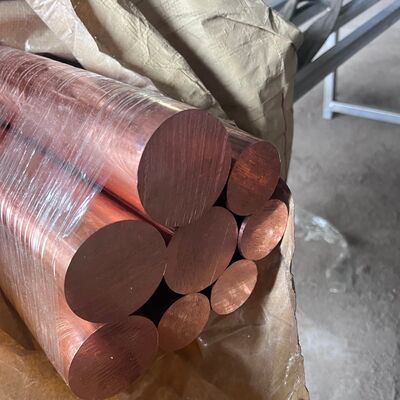 Bersih 99,9% Red Copper Bar 150mm OD Red Copper Earthing Rod Untuk instalasi listrik