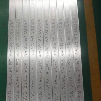 Hot Rolled 100mm x 5mm Ketebalan baja tahan karat flat bar-SS316L 1.4404 Panjang 6M