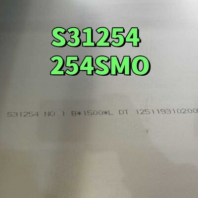 254SMO S31254 Lembar baja tahan karat super austenitik 1.4547 6 Paduan molibdenum untuk peralatan desalinasi air laut