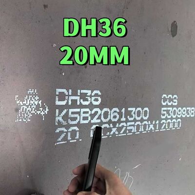 DH36 Lempeng baja bangunan kapal dengan kekuatan 355MPa dan tes benturan Lempeng baja struktural lambung
