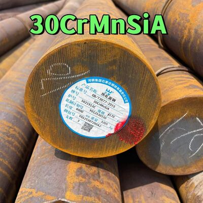 Batang Bulat Baja Paduan 30CrMnSiA GB/T 3077 Tempa Panas 20-300mm untuk Poros Kekuatan Tinggi