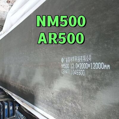 NM500 Piring baja tahan aus 500 HBW tahan abrasi AR500 Lembar 6mm - 60mm Ketebalan