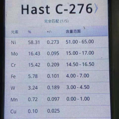 Pelat Hastelloy C276 Kelas Paduan Nikel ASTM B575 UNS N10276 Pelat Paduan 6*1220*6000mm