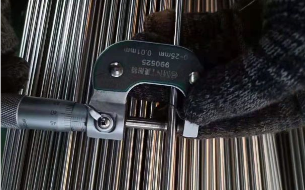 Finished product Dimensional inspection-2 34CrNiMo6+QT Struktur paduan Steel Bar Rod Annealed OD 55mm 6M Panjang 8