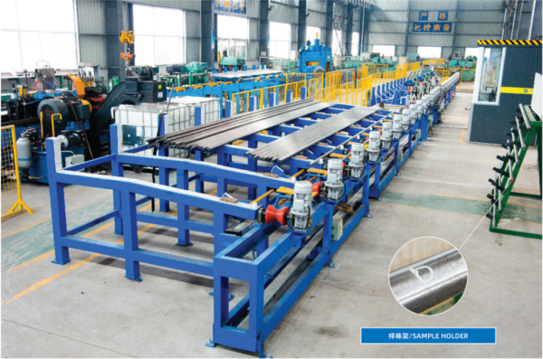 Ultrasonic automatic flaw detection system 34CrNiMo6+QT Struktur paduan Steel Bar Rod Annealed OD 55mm 6M Panjang 15